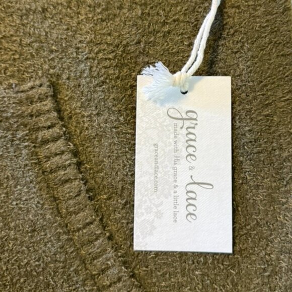 Grace & Lace: Bambü Hooded Cowl Pullover Hoodie - Picture 6 of 7